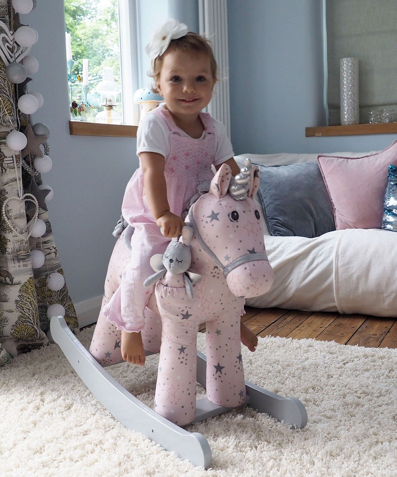 Celeste & Fae Personalised Rocking Unicorn Horse
